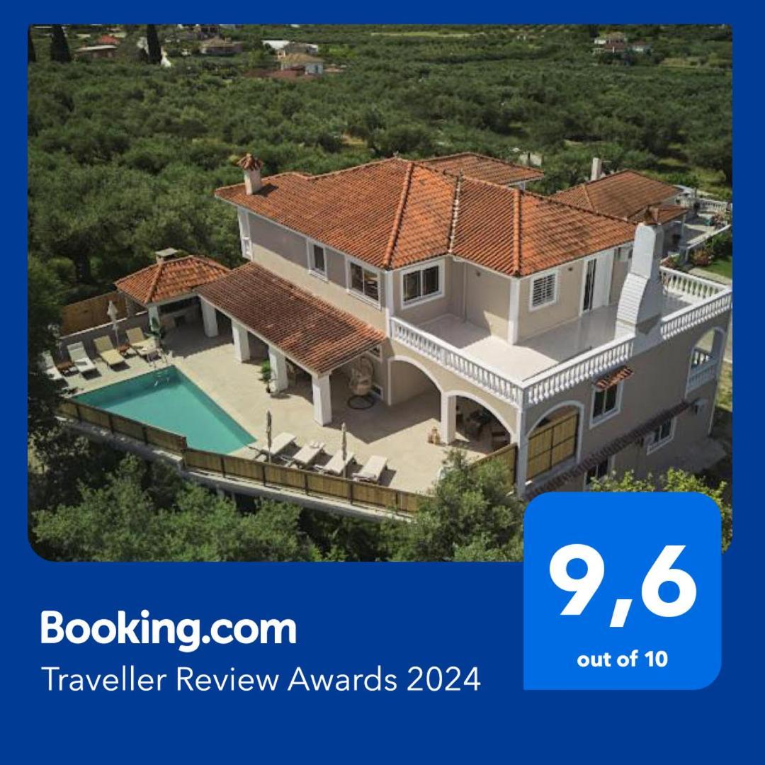 Galadriel Villa With Private Pool & Jacuzzi Káto Jerakári Kültér fotó